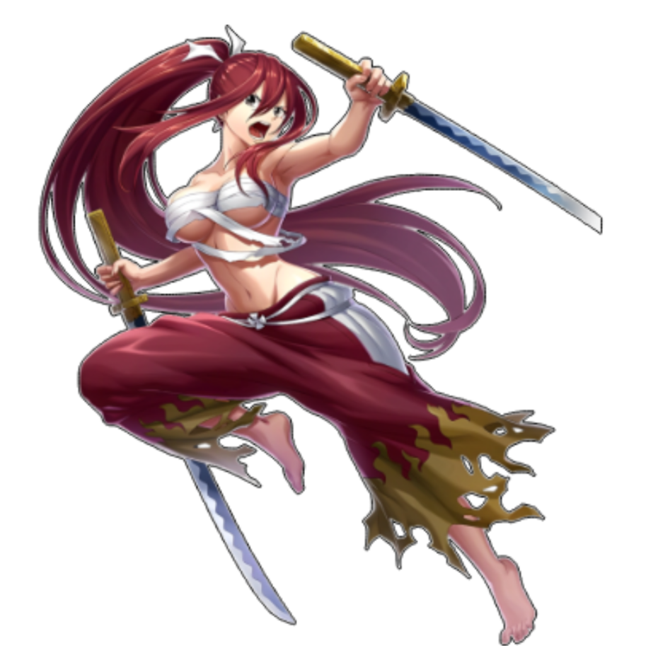 Fairy Tail Erza Sticker Car Decal