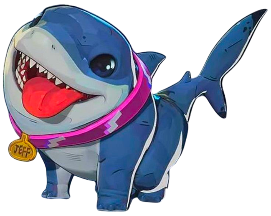 Marvel Jeff The Land Shark Sticker Car Decal