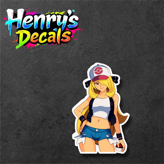 Anime Cynthia Sticker Car Decal