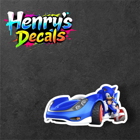 Video Game Sonic Sticker Car Decal