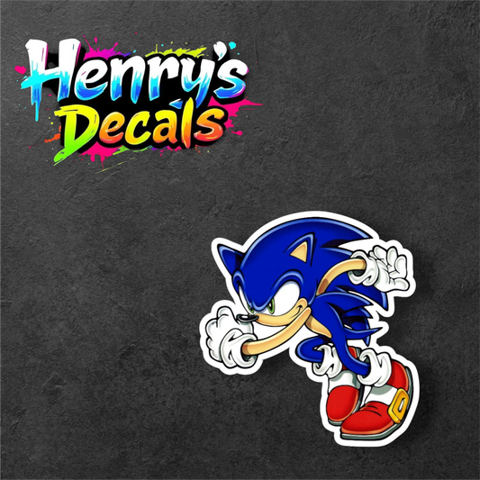 Video Game Sonic Sticker Car Decal