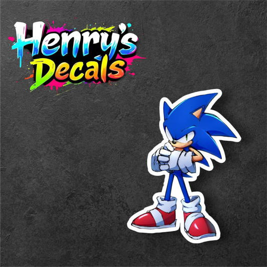 Video Game Sonic Sticker Car Decal