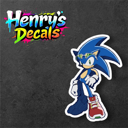 Video Game Sonic Sticker Car Decal