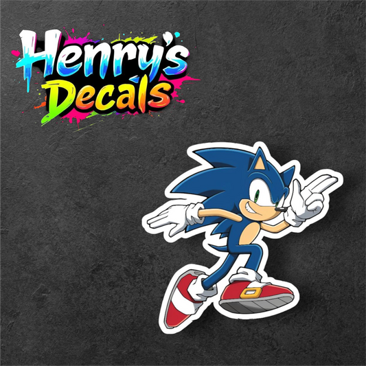 Video Game Sonic Sticker Car Decal