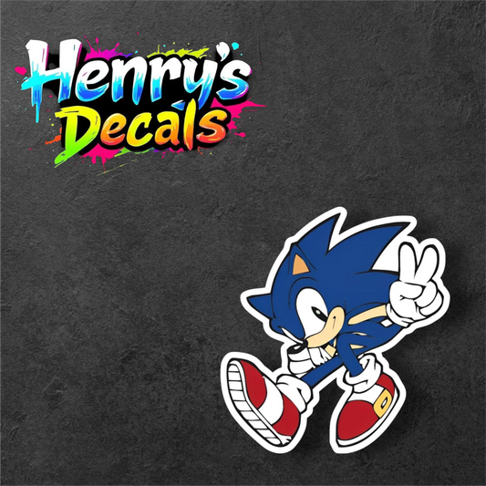 Video Game Sonic Sticker Car Decal