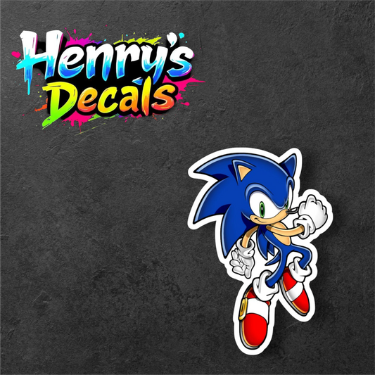 Video Game Sonic Sticker Car Decal