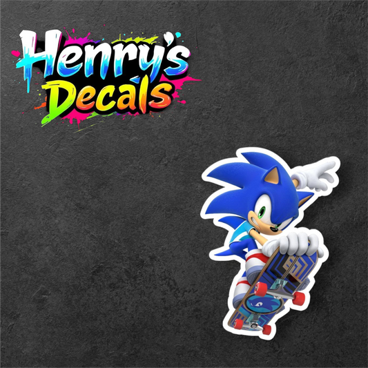 Video Game Sonic Sticker Car Decal