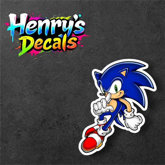 Video Game Sonic Sticker Car Decal