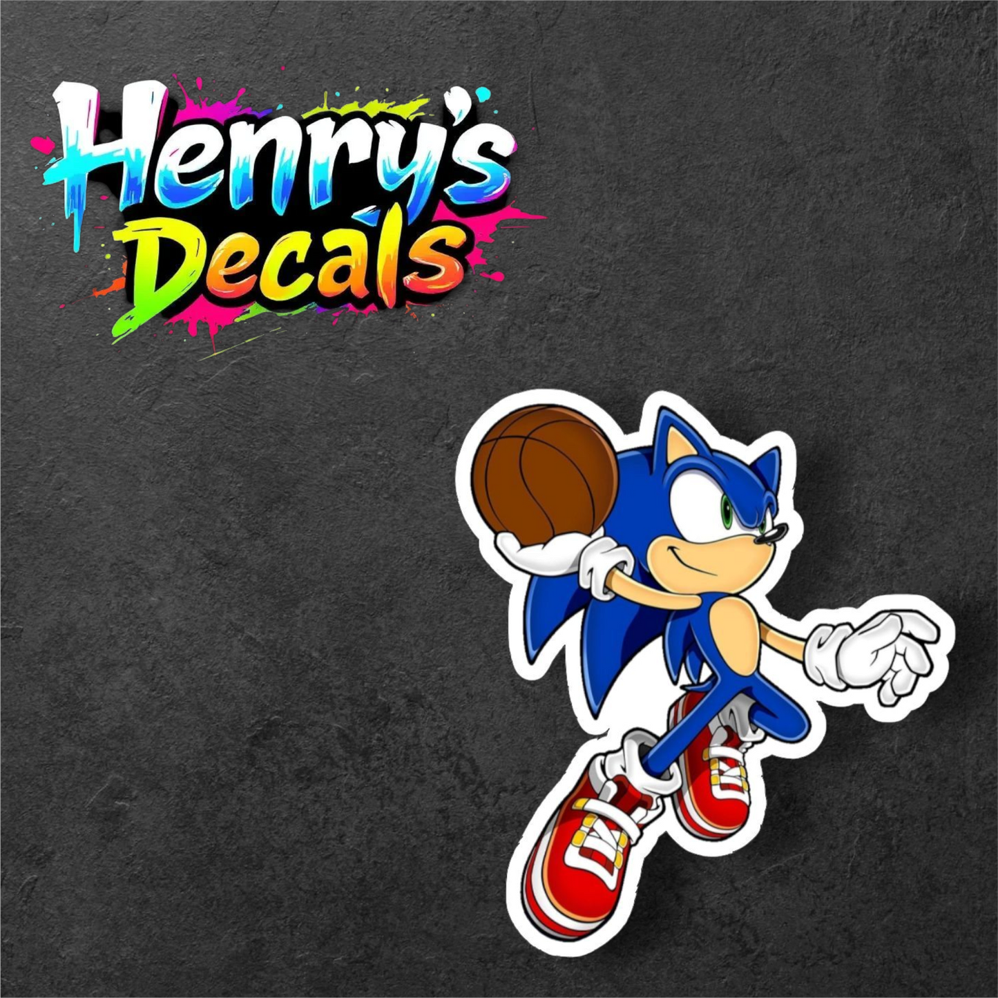 Video Game Sonic Sticker Car Decal
