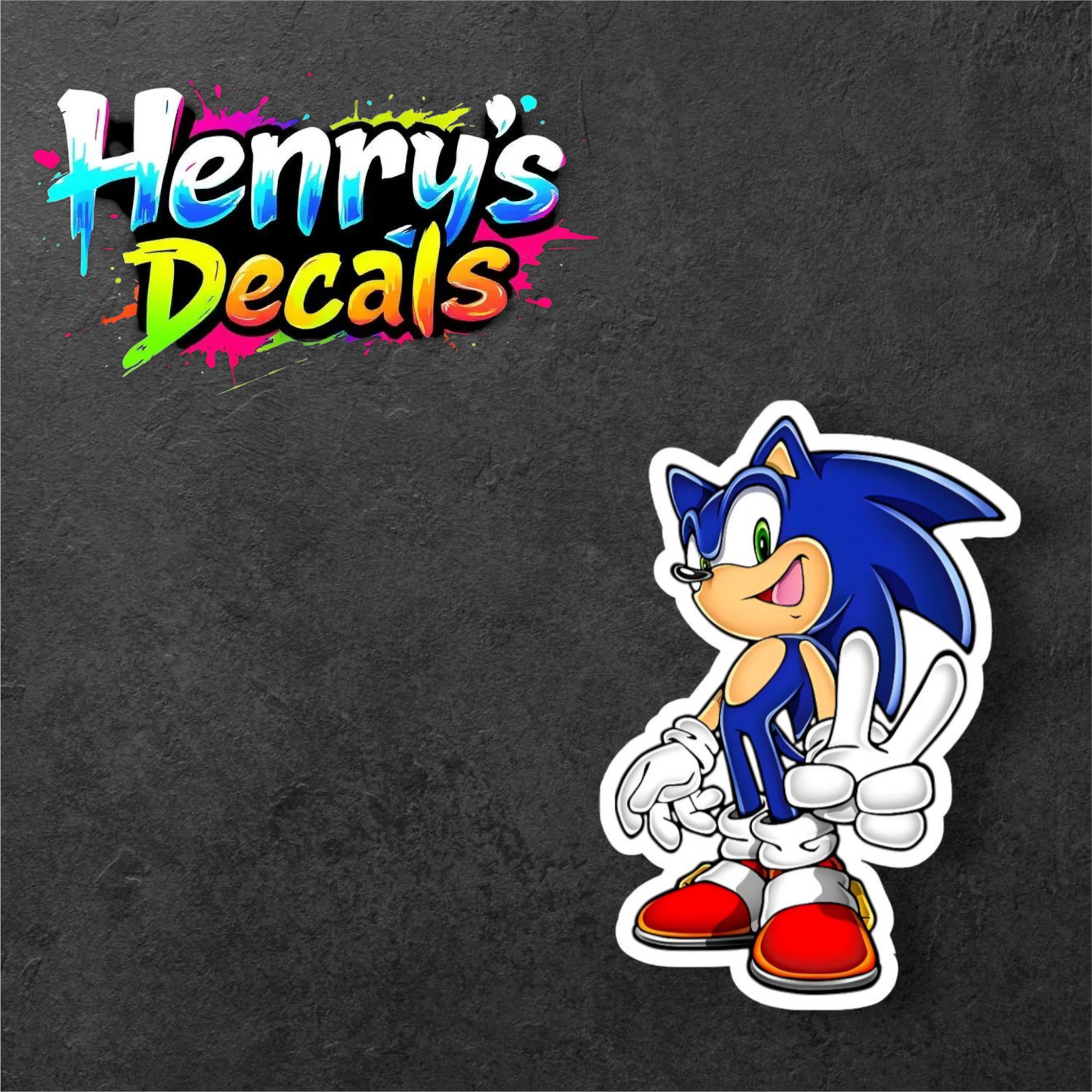 Video Game Sonic Sticker Car Decal
