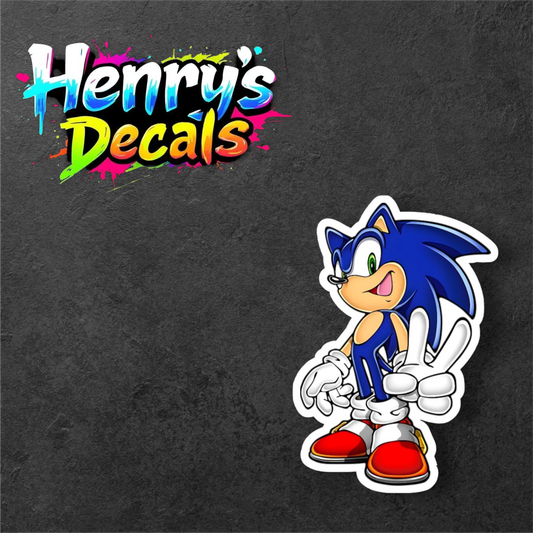 Video Game Sonic Sticker Car Decal