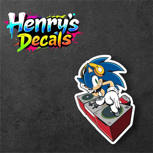 Video Game Sonic Sticker Car Decal