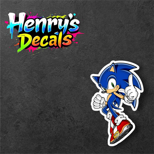 Video Game Sonic Sticker Car Decal