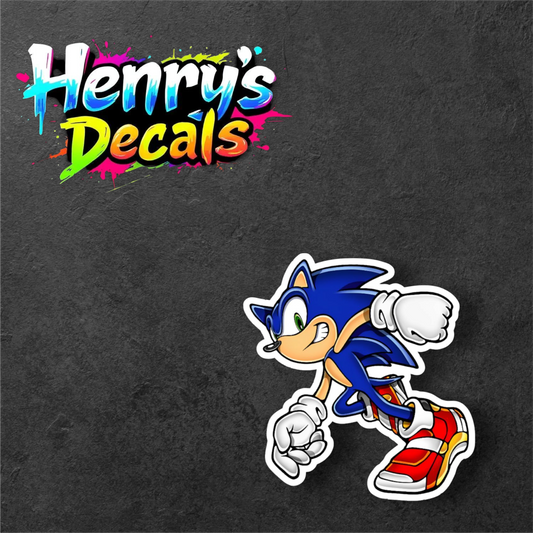 Video Game Sonic Sticker Car Decal