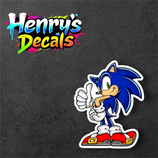 Video Game Sonic Sticker Car Decal