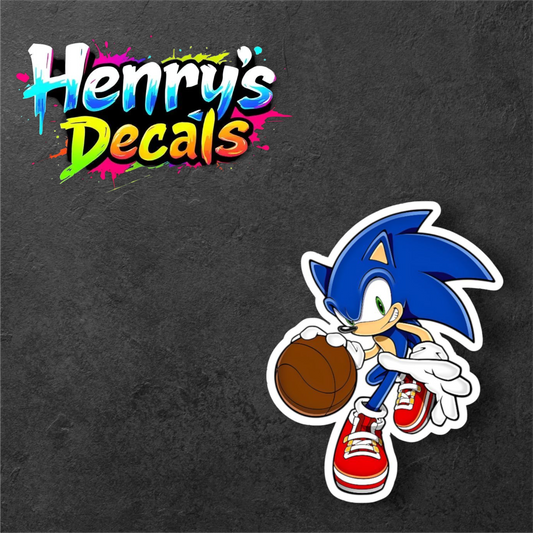 Video Game Sonic Sticker Car Decal