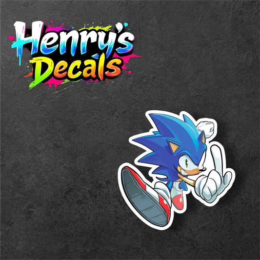 Video Game Sonic Sticker Car Decal