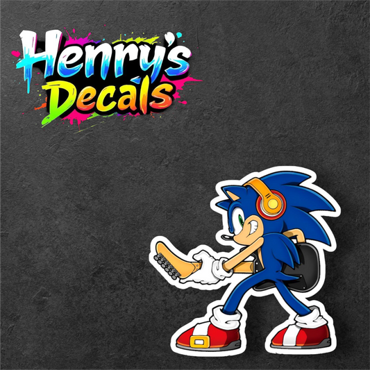 Video Game Sonic Sticker Car Decal