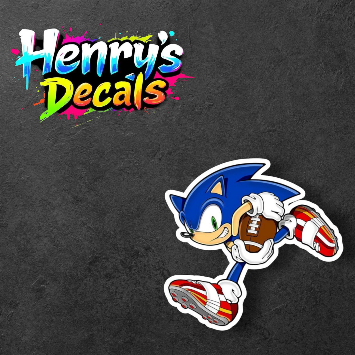 Video Game Sonic Sticker Car Decal