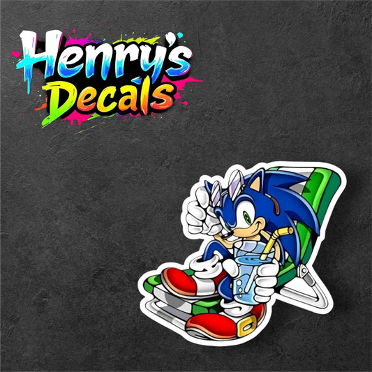Video Game Sonic Sticker Car Decal