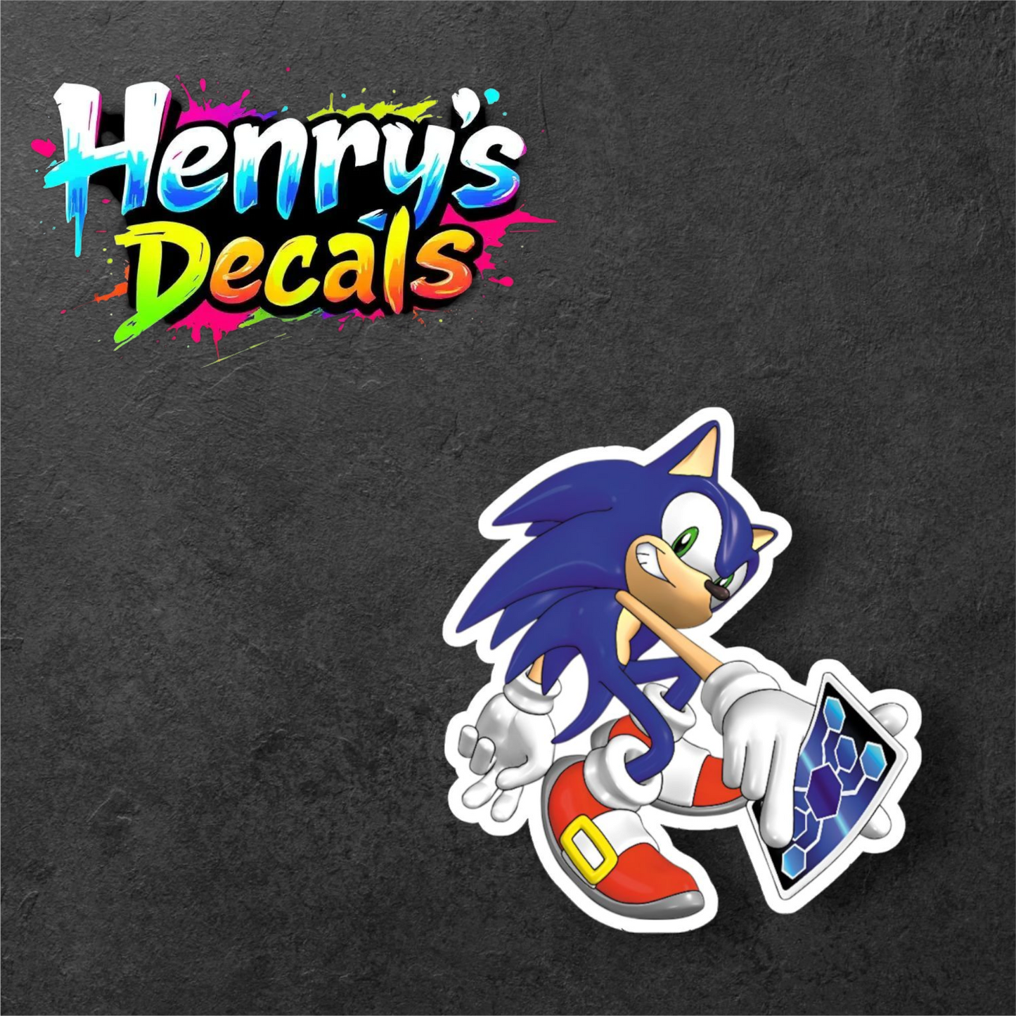 Video Game Sonic Sticker Car Decal