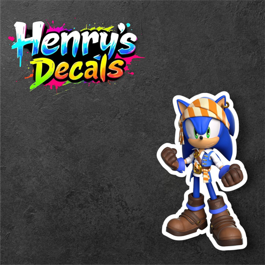 Video Game Sonic Sticker Car Decal