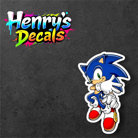 Video Game Sonic Sticker Car Decal
