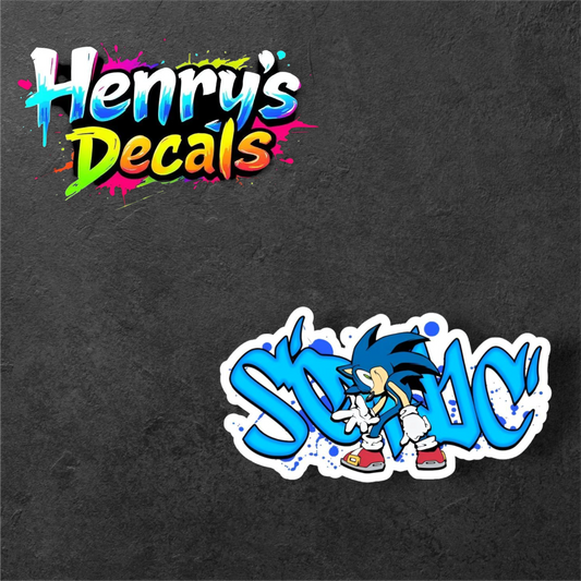 Video Game Sonic Sticker Car Decal