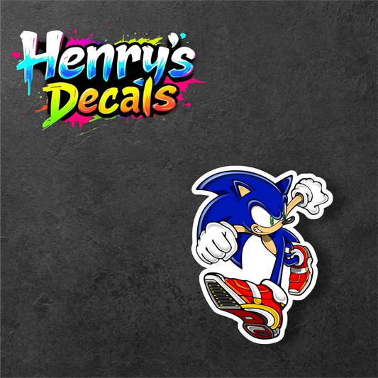 Video Game Sonic Sticker Car Decal