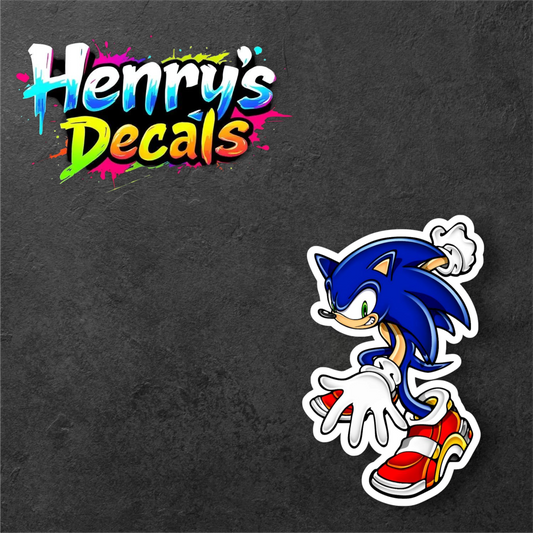 Video Game Sonic Sticker Car Decal