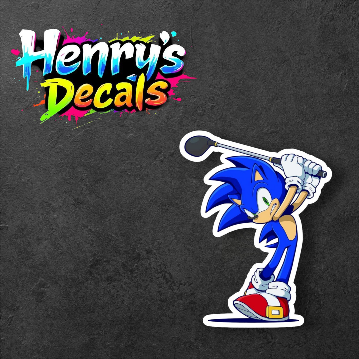Video Game Sonic Sticker Car Decal