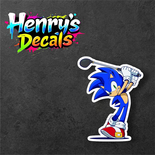 Video Game Sonic Sticker Car Decal
