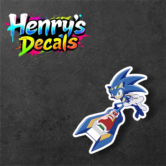 Video Game Sonic Sticker Car Decal