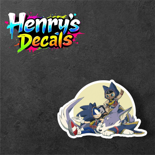 Video Game Sonic Sticker Car Decal
