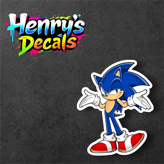 Video Game Sonic Sticker Car Decal