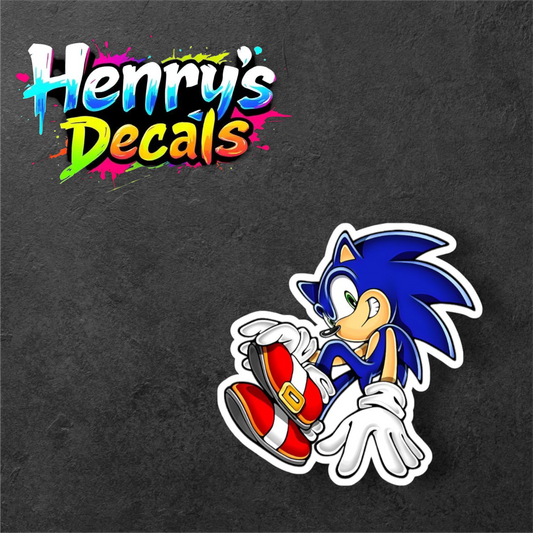 Video Game Sonic Sticker Car Decal
