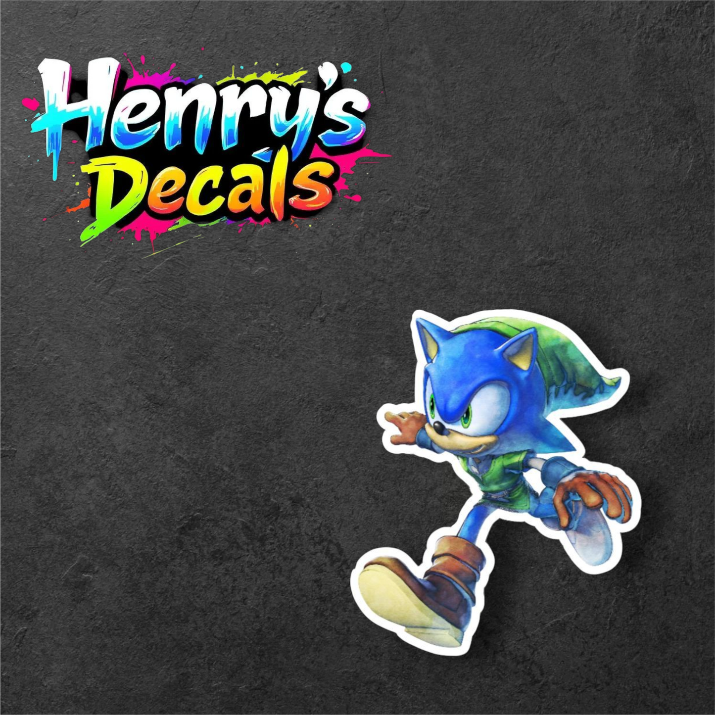 Video Game Sonic Sticker Car Decal