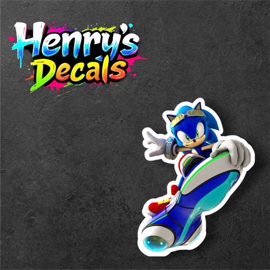 Video Game Sonic Sticker Car Decal