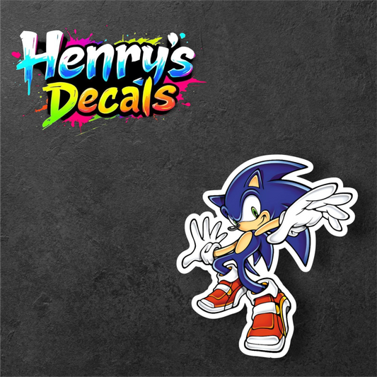 Video Game Sonic Sticker Car Decal