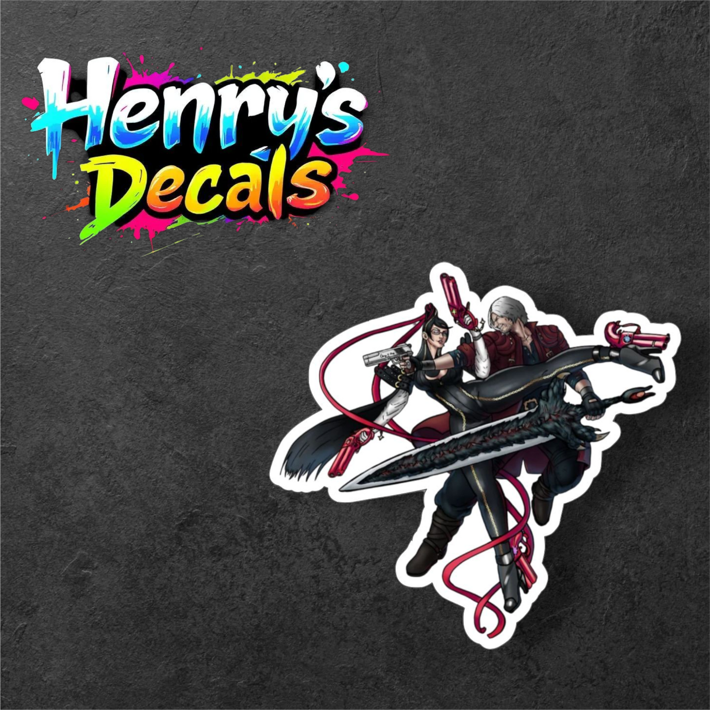 Video Game Bayonetta & Dante Sticker Car Decal