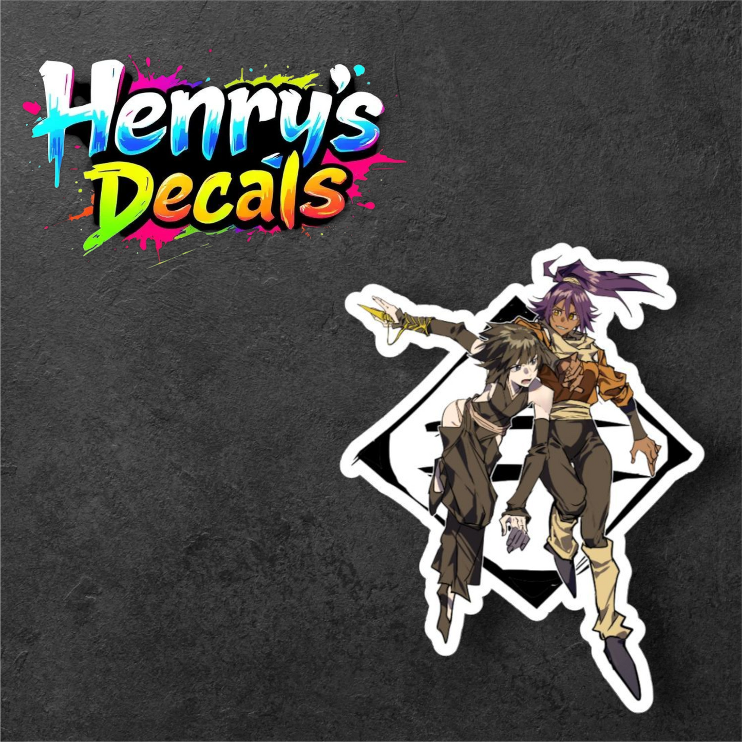Anime Soifon & Yoruichi Sticker Car Decal