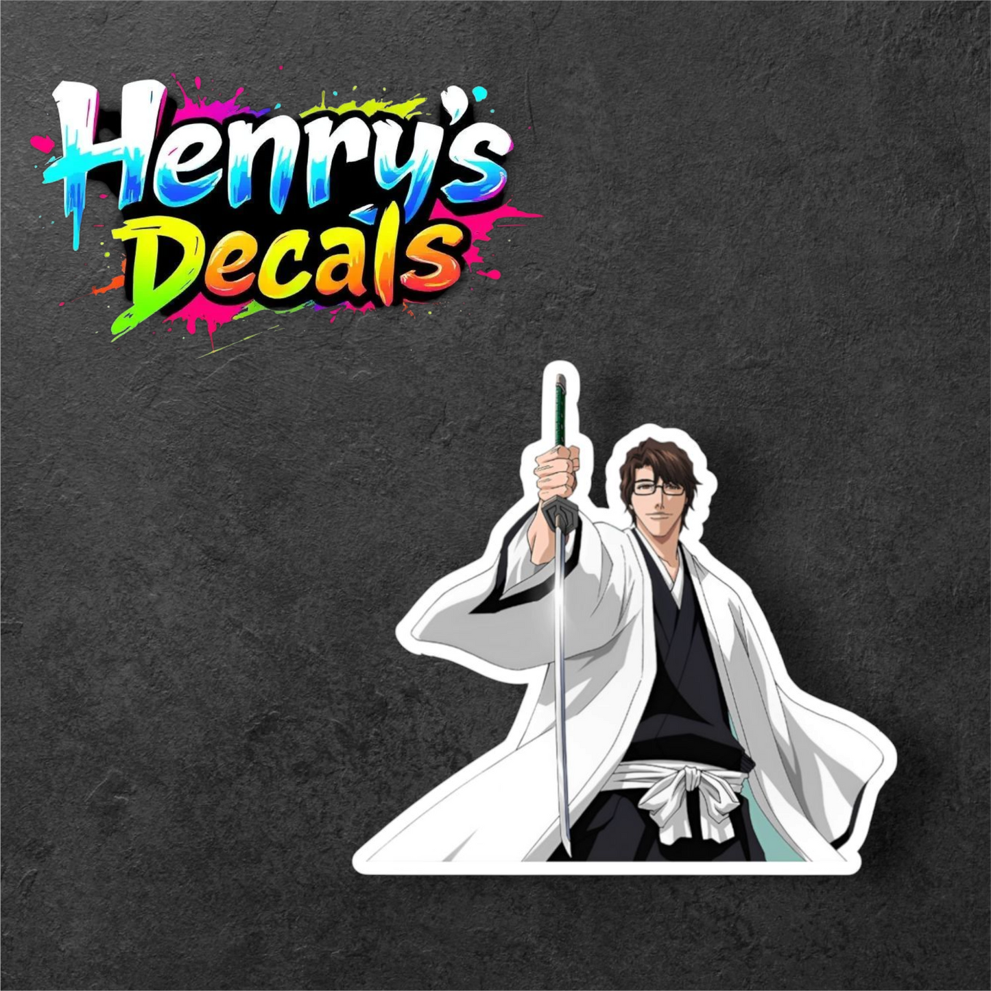 Anime Aizen Sticker Car Decal
