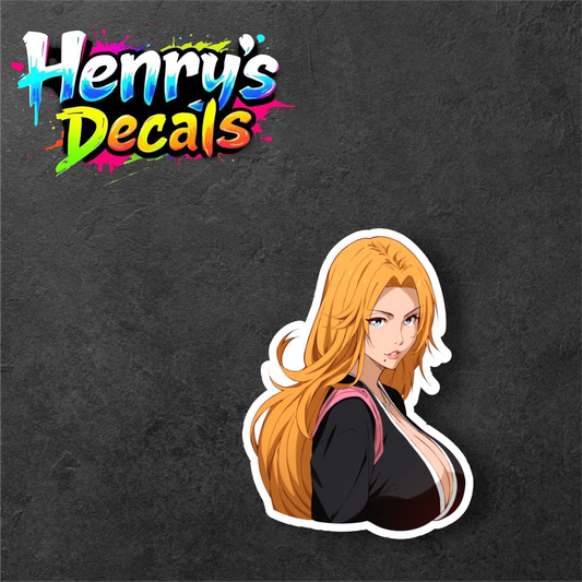 Anime Rangiku Sticker Car Decal