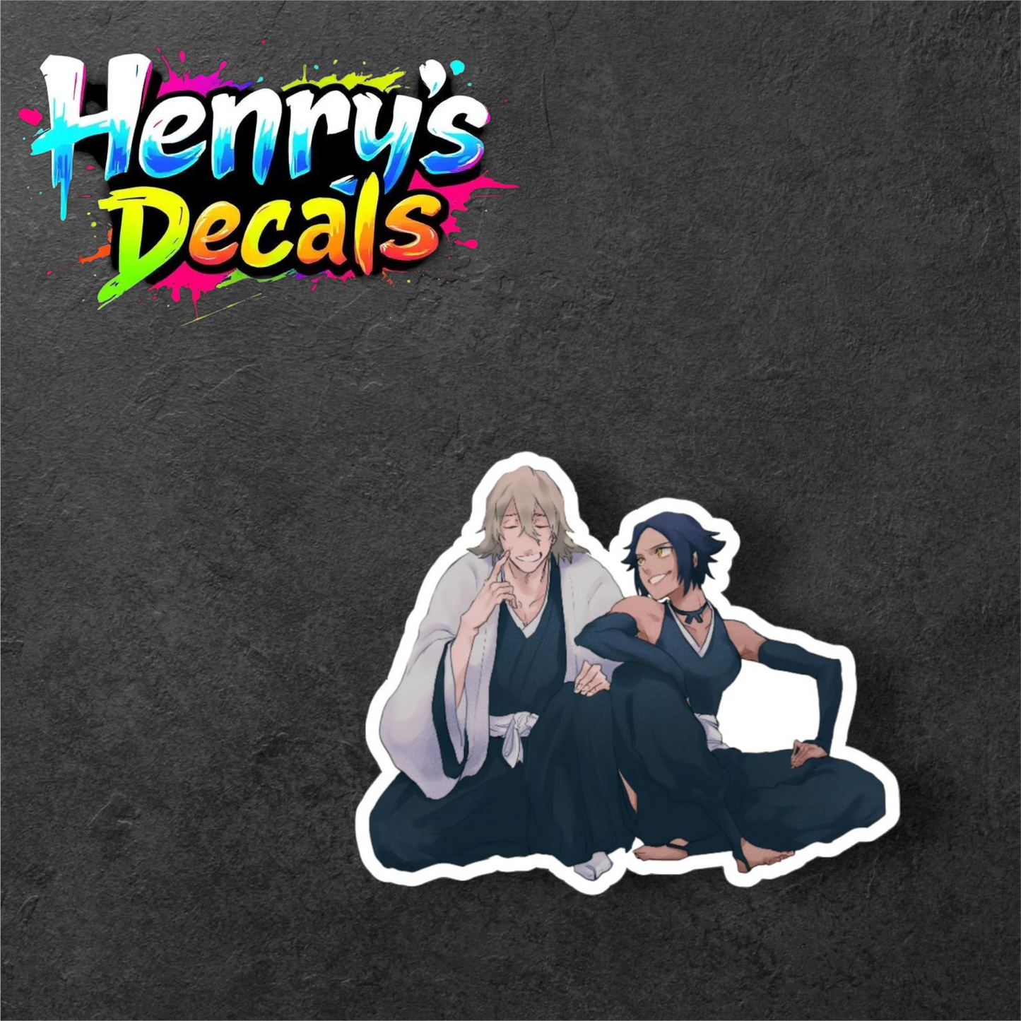 Anime Urahara & Yoruichi Sticker Car Decal