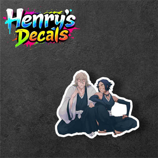 Anime Urahara & Yoruichi Sticker Car Decal