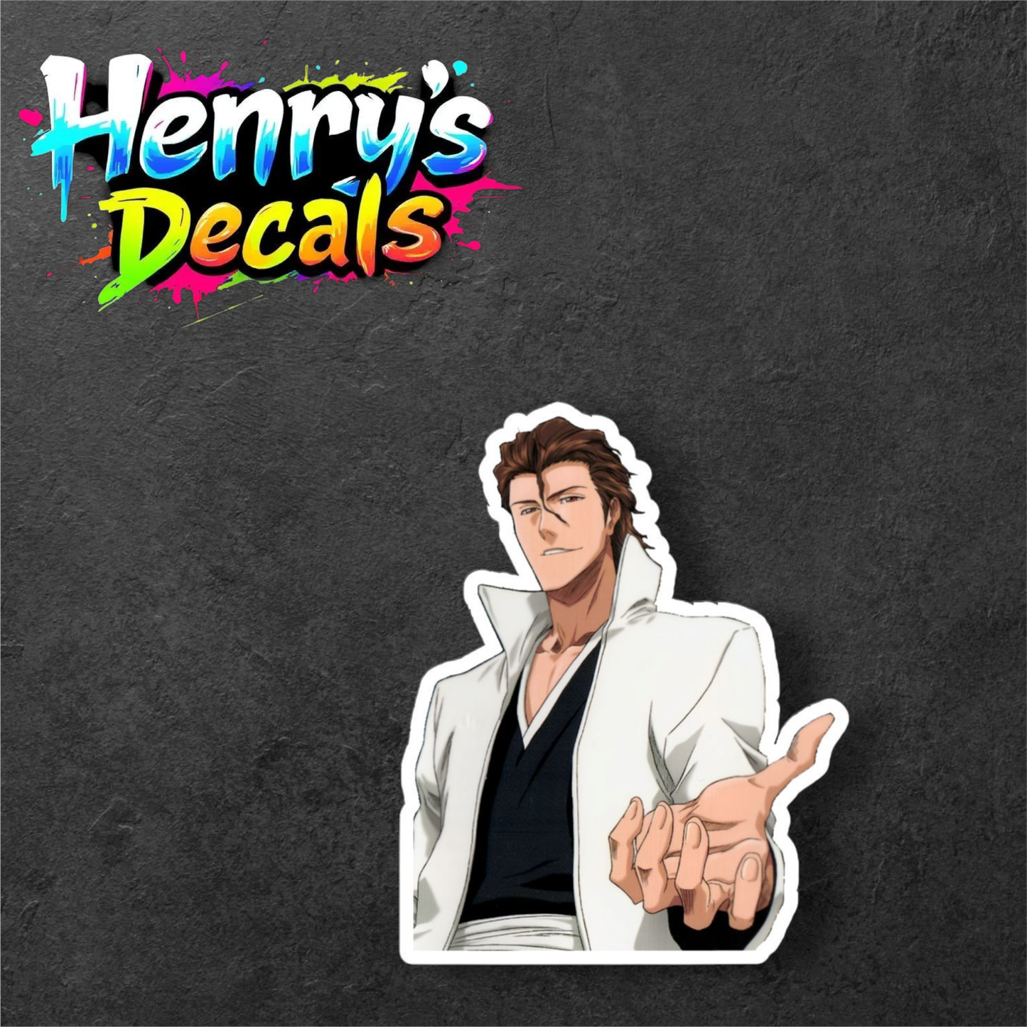 Anime Aizen Sticker Car Decal