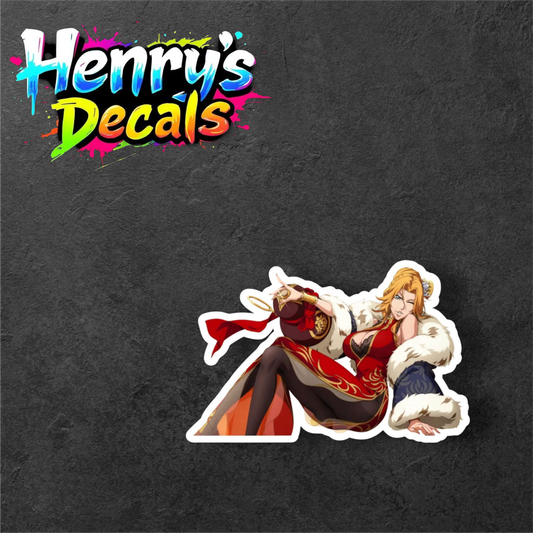 Anime Rangiku Sticker Car Decal