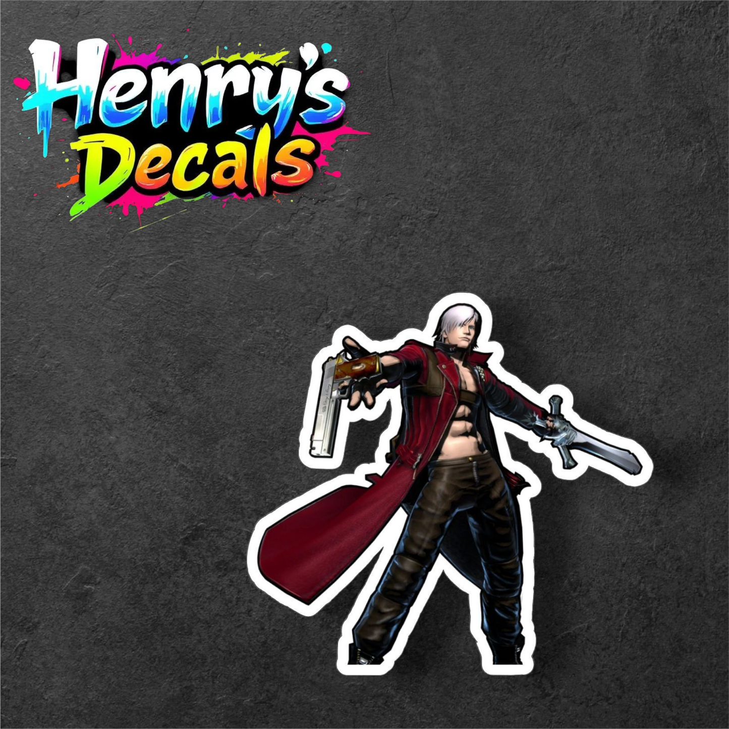 Video Game Dante Sticker Car Decal
