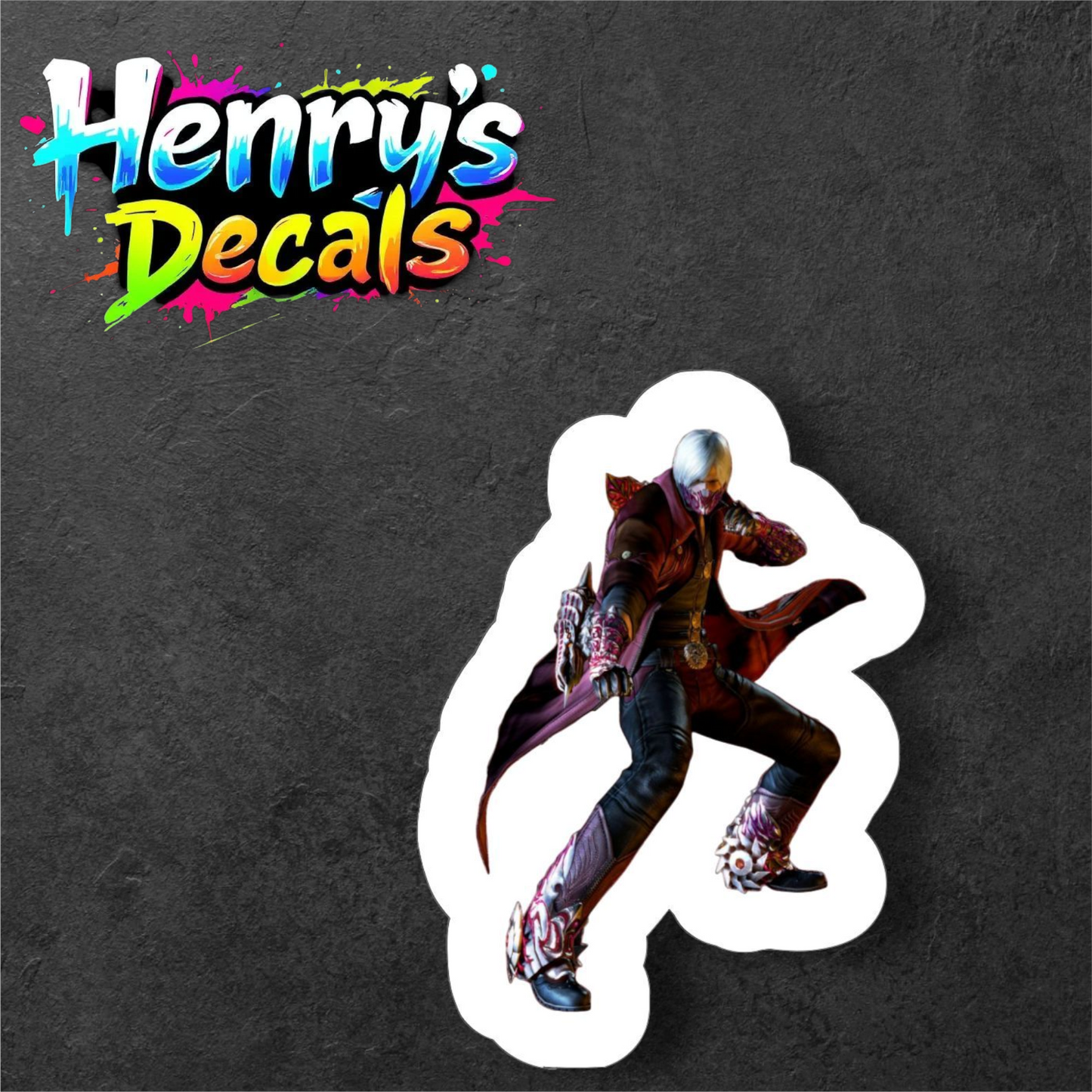Video Game Dante Sticker Car Decal