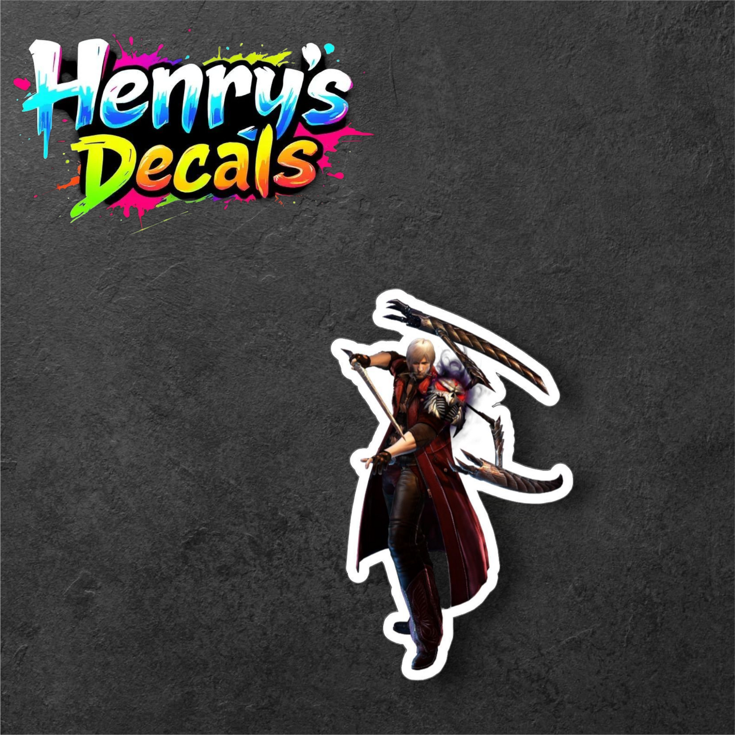 Video Game Dante Sticker Car Decal